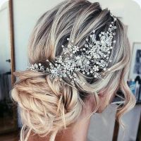 Cke CW】Fashion Rose Gold Silver Color Handmade Headband Wedding Bridal Hairband Pearl Crystal Headdress Rhinestone Hair Accessories