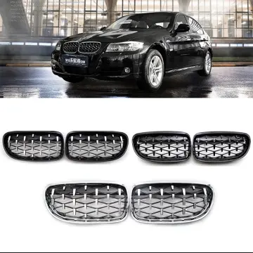 RMAUTO Car Front Bumper Grill Grille Racing Grills Chrome ABS Black For  Honda Accord Sedan 2011 2012 Car Styling Accessories