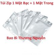 1Kg Túi Zip Bạc Đáy Đứng 1 Mặt Bạc 1 Mặt Trong, Túi Dày Đẹp Chắc Chắn