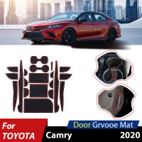 Rubber Cup Pad Dust Mats For Toyota Camry 70 Accessories 2021-2018 Cover Mug Coasters Foot Cushion Interior Decoration Car