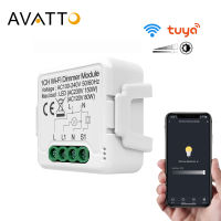 AVATTO 12แก๊ง Tuya Led WiFi สวิตช์หรี่ไฟโมดูลที่มีการควบคุม2ทาง,สมาร์ทหลอดไฟสวิตช์หรี่ไฟทำงานสำหรับ Alexa Home