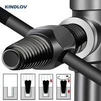 KINDLOV Water Pipe Screw Extractor Double head Tap Faucet Bolt Remover Alloy Steel Multi Broken Pipe Screw DIY Extract Hand Tool