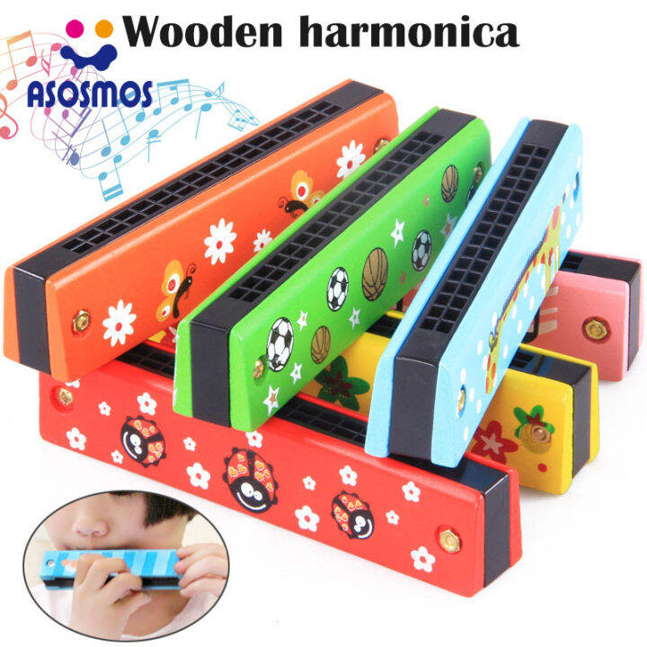 ASM Children's Kids Wooden Harmonica Kindergarten Fun Puzzle