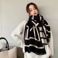 Hot sell F new winter warm shawl cashmere scarf female thickening joker amphibious live