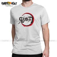 Vintage Demon Slayer Anime T Shirt Men Round Collar 100% Cotton T Shirt Short Sleeve Tees Birthday Present Tops|T-Shirts|   - AliExpress