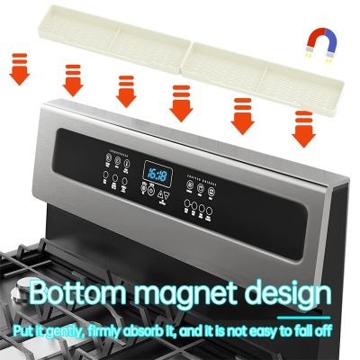 【CW】 2pcs Storage Gadgets Magnetic Over Stove Holder Temperature Resistance Anti-skid for Flat