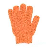 ถุงมือขัดผิว Polyester 5-Finger Design Body Scrub Mitt for Deep Cleaning