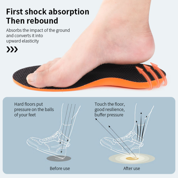 เท้าแบนโบว์สนับสนุนเจลพื้นรองเท้าบรรเทาอาการปวดส้นเท้า-1-คู่