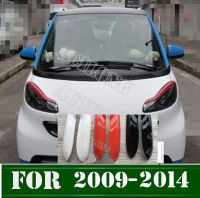 Sikali Skl ไฟหน้ารถแต่งรถสติกเกอร์เปลือกตาตัดคิ้วไฟหน้าเหมาะสำหรับสมาร์ท Fortwo 2009-