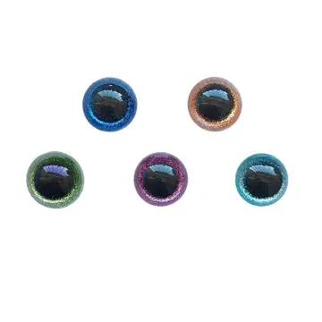 20Pcs 3D Plastic Glitter Safety Eyes for Crochet Toys Amigurumi Diy Mix  Bulk Mix