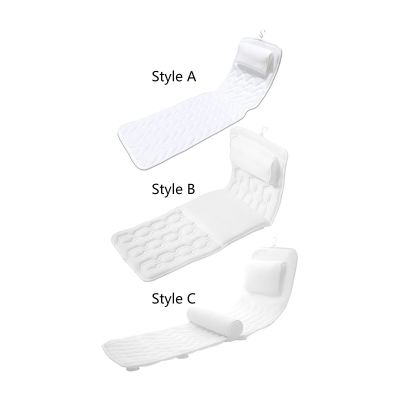 【LZ】xhemb1 Full Body MatHead Rest Non Slip Soft Breathable Bathtub CushionBack Support Mattress Pad for Bathroom Home Salon SPA