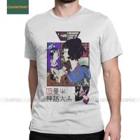 Mens Cotton T-shirt Short Sleeve Shirt Tatami Galaxy Shinwa Taikei Anime Yuasa Watashi Japn Masaaki Size 100% Cotton