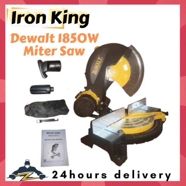 【Iron King】Dewalt 1850W Miter Saw, 255mm10 Inch" DW 1031 Lazada PH