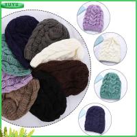 YUYU Winter Warm Skull Solid Color Beanie Baggy Ski Thick Cap Knit Hat