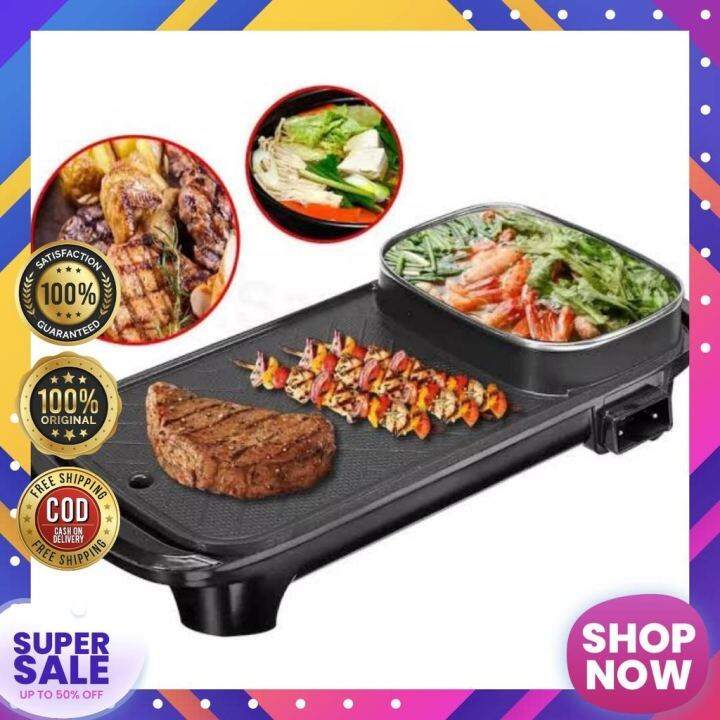 Authentic Samgyupsal Grill, Korean Electric BBQ Grill & Hot Pot Griddle