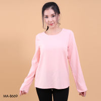 VERONIQA Blouse AM-B669 by AMILA Cotton ด๊อบบี้ แขนยาว IGPU18-SL6