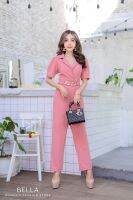 BE-JL15 Jumpsuit จั้มสูทขายาว ปกสูทเบลเซอร์ (M34-38”) ชุดผู้หญิง คอลเลคชั่น ชุดทํางานผู้หญิง แฟชั่นผู้หญิง