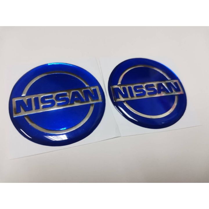 สติ๊กเกอร์ปั๊มนูน-เทเรซิ่นนูน-โลโก้-nissan-ติดรถ-แต่งรถ-นิสสัน-sticker-logo-วงกลม-ติดดุมล้อ-ดุมล้อ-5-ซม-กลม-โลโก้-นิสสัน-logo-nissan-logo-โลโก้นิสสัน