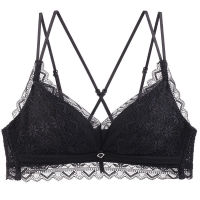 Girl Lace Bra New Womens Rimless Lace Back Underwear Summer Gather Back Bra