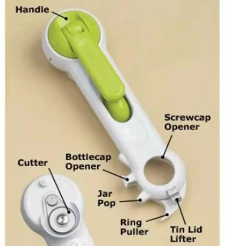 6 Ways Universal Can Opener Multi-purpose 