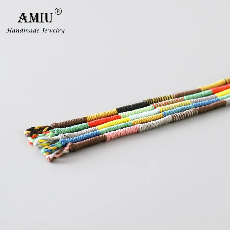 handmade waterproof woven wax thread wrap