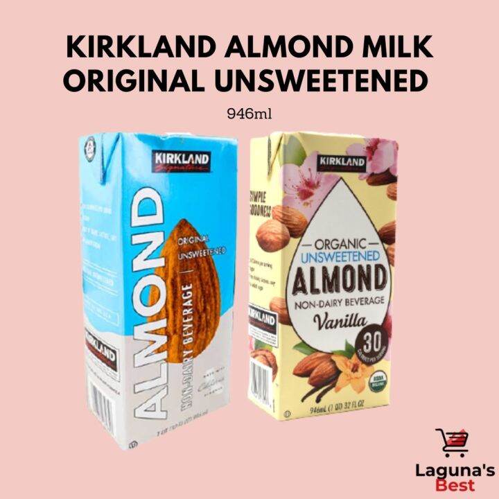 Kirkland Almond Milk Unsweetened 946ml Original / Vanilla Non Dairy