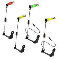 LED ปลาคาร์พตกปลา Swinger สแตนเลสตกปลา Swing Bite Indicator Hanger สำหรับตกปลา Bite Alarm Indicator