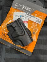 ซองพกนอก ปลดล็อคนิ้วชี้ Cytac  สำหรับ SIG P320 Carry,M18  ( Cytac R-Defender Holster ) ขวา ซองปืนพกนอกของแท้ ภาพสินค้ามีลิขสิทธ์ห้ามทำซ้ำดัดแปลง