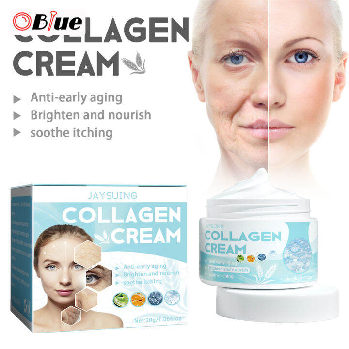 OBlue 30g Collagen Moisturizing Cream Roughness Improvement Cream for ...