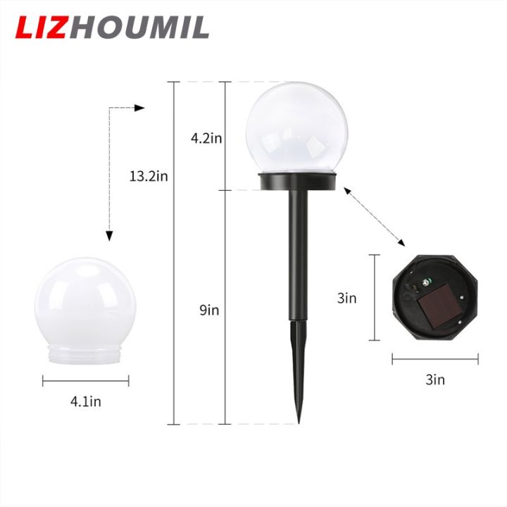 lizhoumil-ไฟสนามหญ้าหลอดไฟให้แสงสว่าง-led-พลังงานแสงอาทิตย์-ไฟตกแต่งสวนพลังงานแสงอาทิตย์โคมไฟสนามหญ้าสีขาวโคมไฟทางเดินกันน้ำ