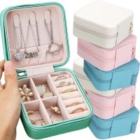 Portable Jewelry Box Jewelry Organizer Display Travel Jewelry Case Boxes Holder Leather Storage Zipper Jewelers Joyero Packaging