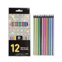 ชุดดินสอสีโลหะปลอดสารพิษสำหรับแบบร่างภาพวาดชุดดินสอสี12ชิ้น/เซ็ตมืออาชีพดินสอวาดรูป
