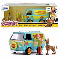 โมเดลรถเหล็ก รถ SCOOBY-DOO ลิขสิทธิ์แท้ จาก JADA สเกล สเกล1/24 +พร้อมฟิกเกอร์ MYSTERY MACHINE WITH SHAGGY &amp;  SCOOBY - DOO