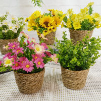 Artificial Daisy Flowers Within Pot For Home Weeding Party Decora Offcie Desk Dinning Room Table Decoration Home Decor Party Decoration Weeding Decora