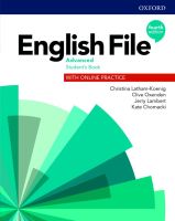 Bundanjai (หนังสือ) English File 4th ED Advanced Student s Book with Online Practice (P)