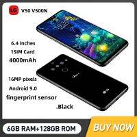 V500N Original LG V50 ThinQ 6.4นิ้ว6GB RAM 128GB ROM 16MP Tripleกล้องมองหลังLTEซิมการ์ดลายนิ้วมือปลดล็อกโทรศัพท์มือถือ