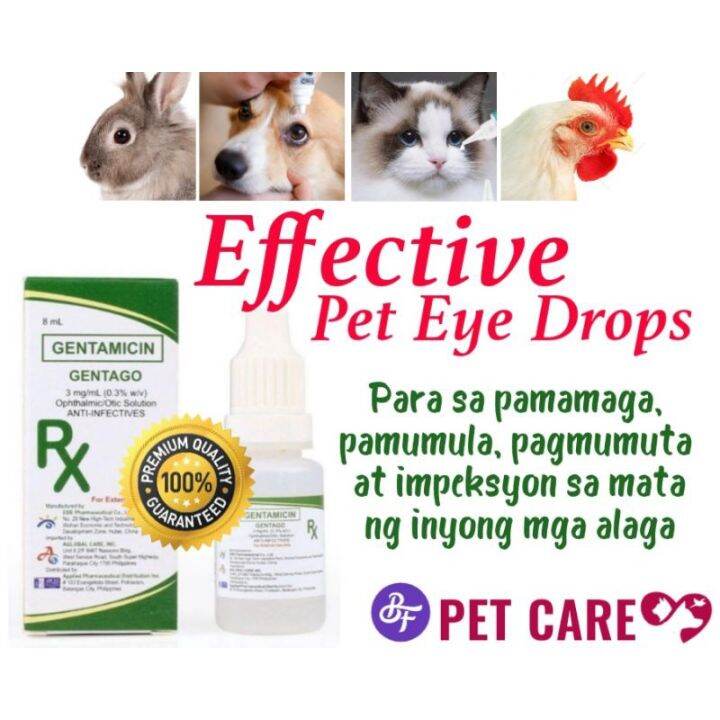 GENTA CARE Drops Gentamicin Eye Ear Solution treatment for dogs, cats