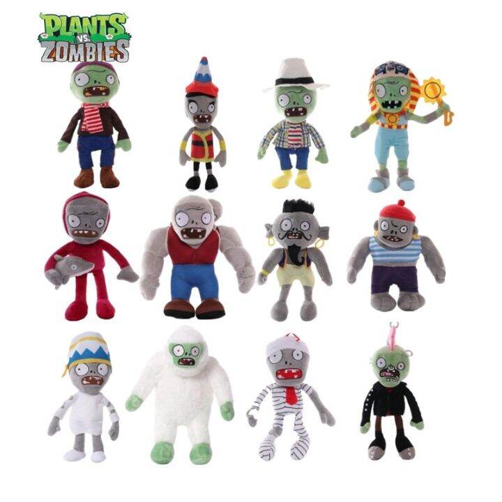 Plants Vs Zombies 30Cm Conehead Zombie Newspaper Zombie Stuffed Plush