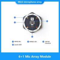 Mic6 Microphone Array Expansion Board AI Voice Recognition Sound Source Location System MSM261S4030H0 AI with 12 SK9822 LED