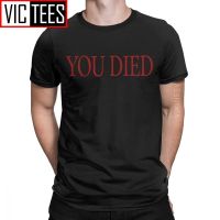 You Died Dark Souls Tshirt Men Praise The Sun Bloodborne Game Vintage Pure Cotton Round Neck T Shirt Unique