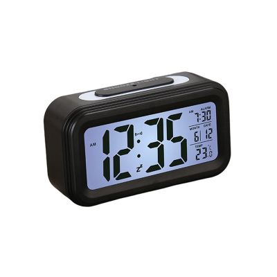 Smart Temperature Alarm Clock LED Display Digital Backlight Calendar Desktop Snooze Electronic Mini Alarm Clock