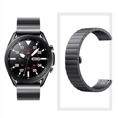 สายนาฬิกาโลหะสำหรับ Galaxy Watch4/ Watch 3 /Amazfit GTR สแตนเลสสายรัดผีเสื้อสำหรับ GT2 22Mm 20Mm