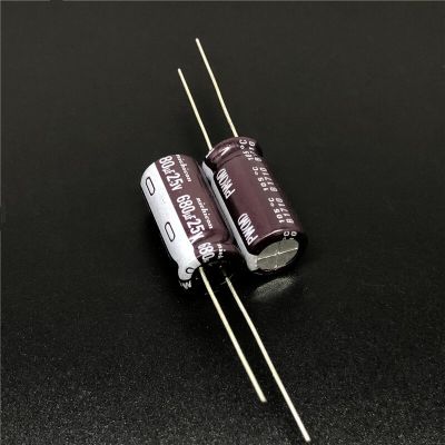 10pcs/100pcs 680uF 25V NICHICON PW Series 10x20mm Low Impedance Long Life 25V680uF Aluminum Electrolytic capacitor