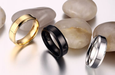 [COD] ง่ายบุคลิกภาพแหวน แหวนชุบสแตนเลสสามสี แฟชั่นเครื่องประดับ จุดเครื่องประดับ R-143 Christmas Gift