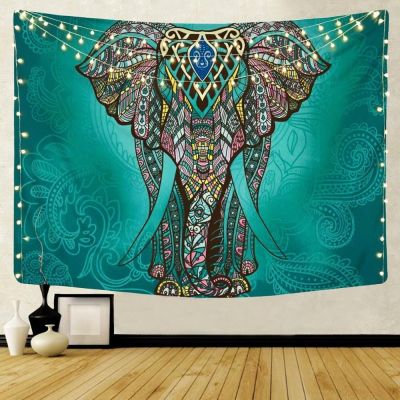 〖 Youmylove decoraate〗 Hot Mandala Pattern Indian Tapestry Wall Hanging Decor Bohemian Elephant Beach towel Polyester Thin blanket Travel Mat9201