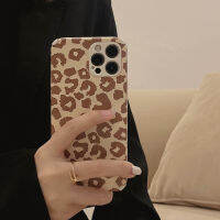 Apple iPhone 15/14/13/12/11/X/XS/XR เคสโทรศัพท์มือถือลายเสือดาวย้อนยุคอ่อนโยน14 Plus เคสโทรศัพท์มือถือซิลิโคน13 Pro Max เคสนิ่มหนังส่วนบุคคล12 Mini ที่ล้อมรอบอย่างสมบูรณ์ป้องกันการตกเคสป้องกัน