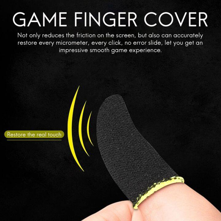 18-pin-carbon-fiber-finger-sleeves-for-pubg-mobile-games-press-screen-finger-sleeves-black-amp-yellow-16-pcs