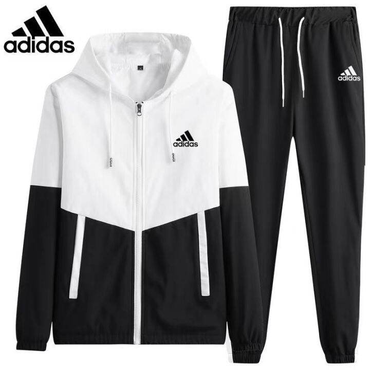 ของแท้อย่างเป็นทางการ-กระเป๋าadidas-official-store-เสื้อแขนยาวเสื้อแจ็คเก็ตเสื้อผ้าที่ดีที่สุดสำหรับสองชุดเสื้อและกางเกงจริง