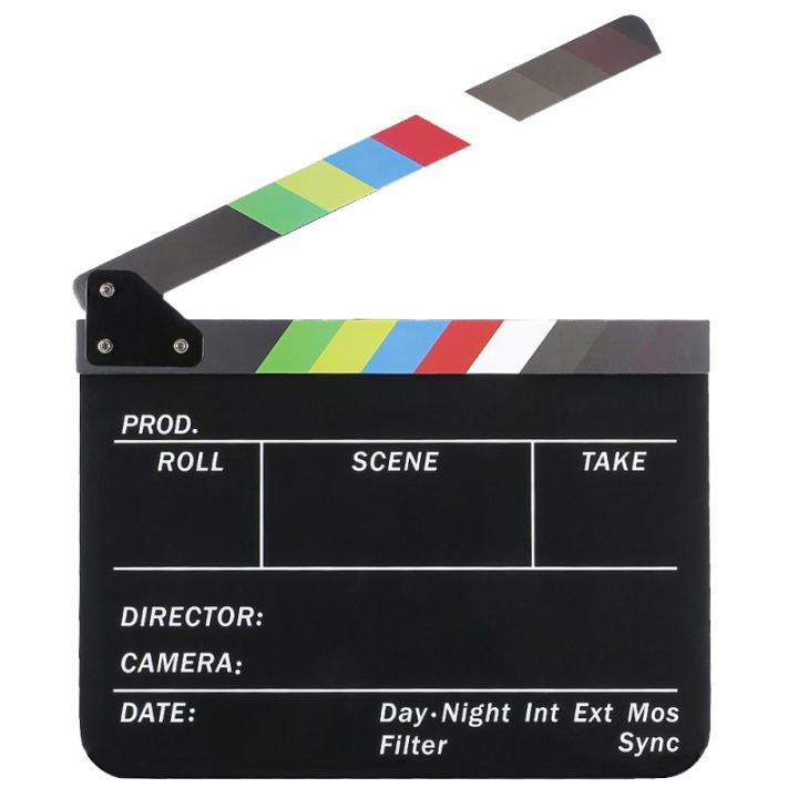 Dry Erase Director's Film Movie Clapboard Cut Action Scene Board Slate ...