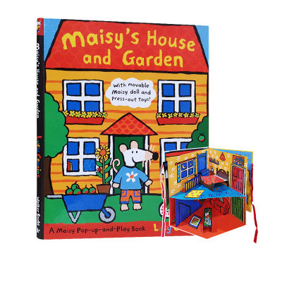 Maisy S house and garden build 3D three-dimensional book scene hardcover large format English original picture book Lucy cousins